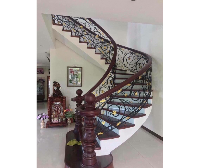 Cầu thang sắt nghệ thuật châu Âu MDSCA 16